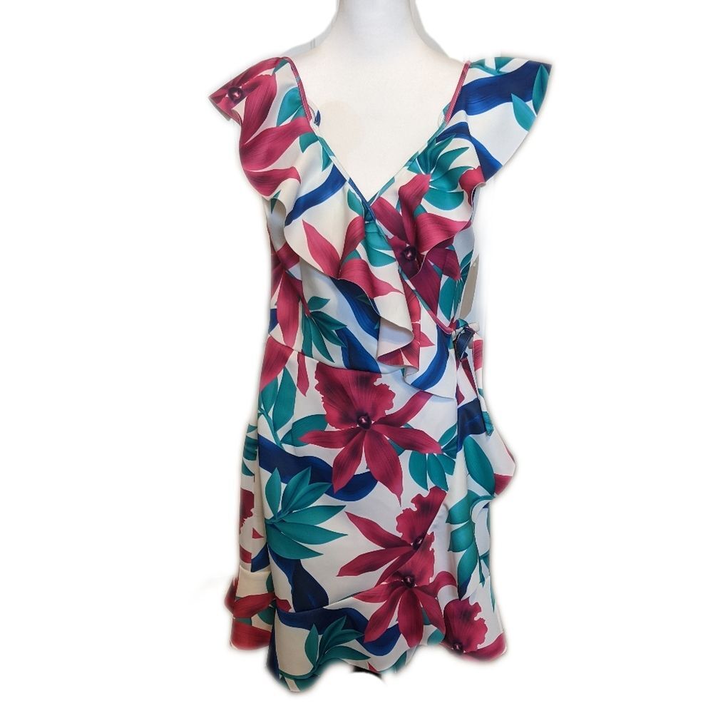 NWT Alexia Admor for Boston Proper wrap dress. Size 10. - Picture 2 of 7